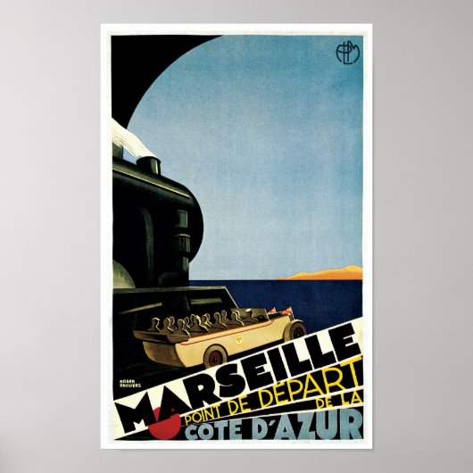 Marseille ~ Cote D'Azur Poster (Voorkant)