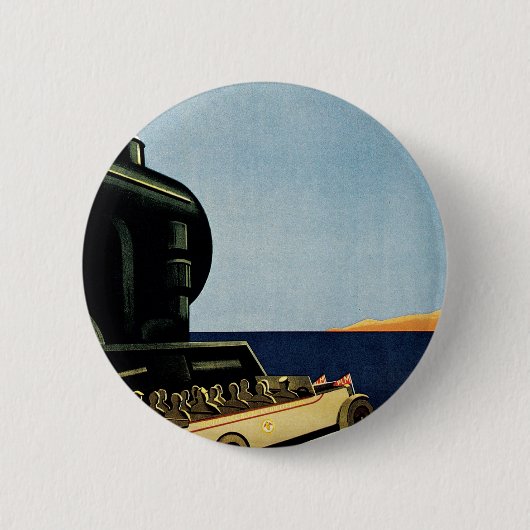 Marseille ~ Cote D'Azur Ronde Button 5,7 Cm (Voorkant)