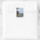 Marseille Cote D'azur Vierkante Sticker (Tas)