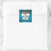 Marseille Flag Vierkante Sticker (Tas)