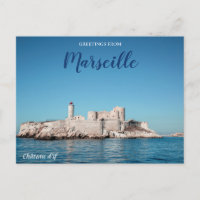 Marseille France Castle Briefkaart