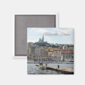 Marseille France Harbour Travel Magnet (Voorkant / Achterkant)
