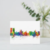 Marseille France Skyline Briefkaart (Staand voorkant)