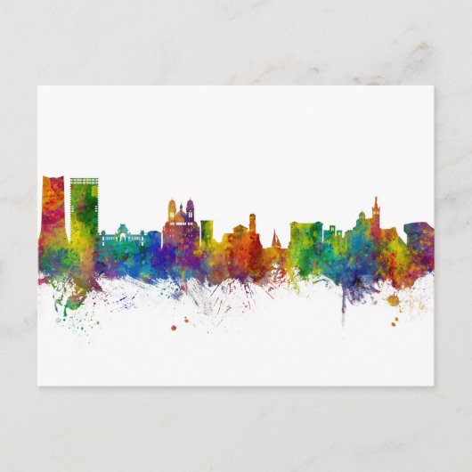 Marseille France Skyline Briefkaart (Voorkant)