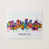 Marseille France Skyline Legpuzzel (Horizontaal)
