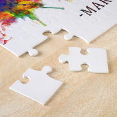 Marseille France Skyline Legpuzzel (Zijkant)