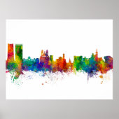 Marseille France Skyline Poster (Voorkant)