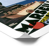  Marseille France Travel Poster Print (Hoek)