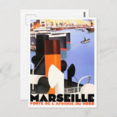 Marseille France vintage Briefkaart (Voorkant / Achterkant)