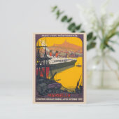 Marseille France Vintage Poster 1922 Briefkaart (Staand voorkant)