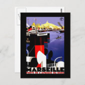 Marseille, France Vintage Travel Briefkaart (Voorkant / Achterkant)