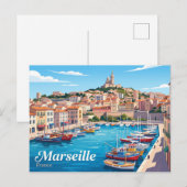 Marseille Frankrijk Briefkaart (Voorkant / Achterkant)