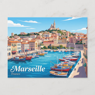 Marseille Frankrijk Briefkaart