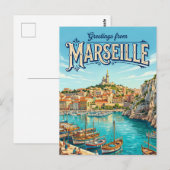 Marseille Frankrijk Briefkaart (Voorkant / Achterkant)