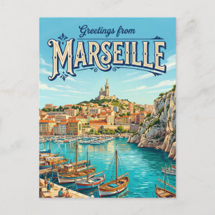 Marseille Frankrijk Briefkaart