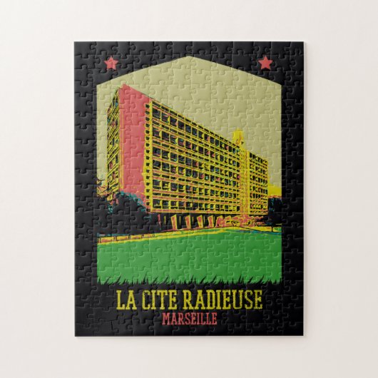 Marseille Frankrijk, Cité Radieuse, Le Corbusier Legpuzzel (Verticaal)