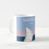 Marseille Frankrijk landschap Koffiemok (Voorkant links)