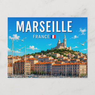 Marseille Frankrijk Middellandse Zee Haven Schoonh Briefkaart