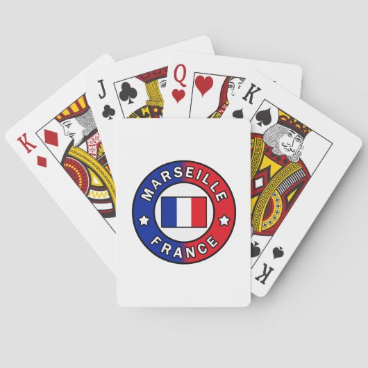 Marseille Frankrijk Pokerkaarten (Achterkant)