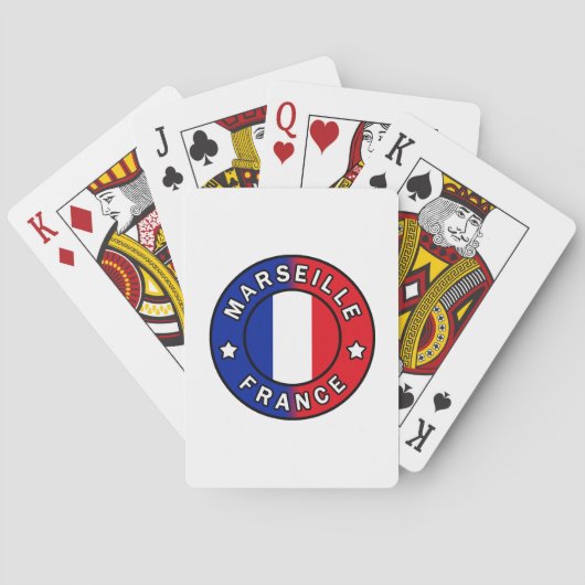 Marseille Frankrijk Pokerkaarten (Achterkant)