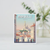 Marseille Frankrijk Reizen Briefkaart (Staand voorkant)