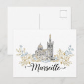 Marseille Frankrijk Reizen Briefkaart (Voorkant / Achterkant)