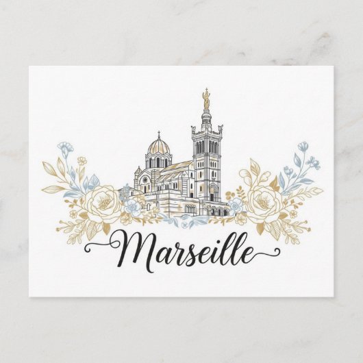 Marseille Frankrijk Reizen Briefkaart (Voorkant)