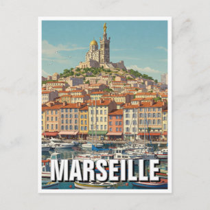 Marseille Frankrijk Reizen Briefkaart