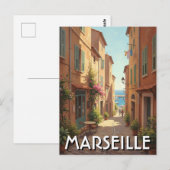 Marseille Frankrijk Reizen Briefkaart (Voorkant / Achterkant)