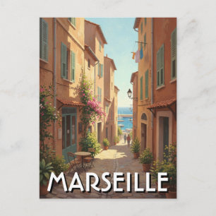 Marseille Frankrijk Reizen Briefkaart