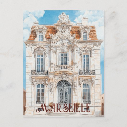 Marseille Frankrijk Reizen Briefkaart (Voorkant)