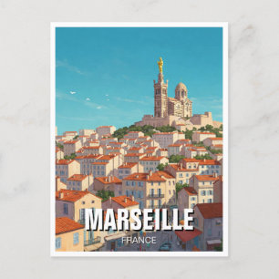 Marseille Frankrijk Reizen Briefkaart