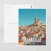 Marseille Frankrijk Reizen Briefkaart (Voorkant / Achterkant)