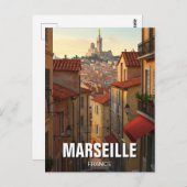 Marseille Frankrijk Reizen Briefkaart (Voorkant / Achterkant)
