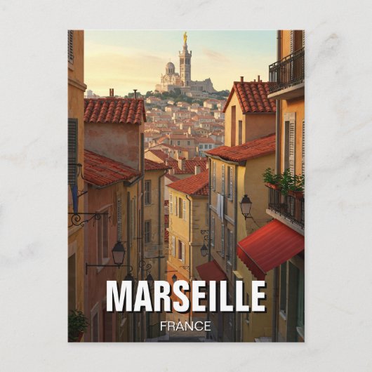 Marseille Frankrijk Reizen Briefkaart (Voorkant)