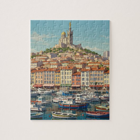 Marseille Frankrijk Reizen Legpuzzel (Verticaal)