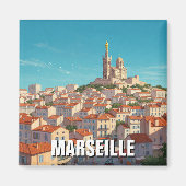 Marseille Frankrijk Reizen Magneet (Voorkant)