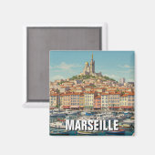 Marseille Frankrijk Reizen Magneet (Voorkant / Achterkant)