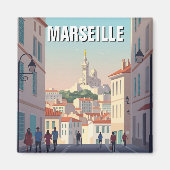 Marseille Frankrijk Reizen Magneet (Voorkant)