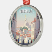 Marseille Frankrijk Reizen Metalen Ornament (Links)