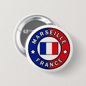 Marseille Frankrijk Ronde Button 5,7 Cm (Voorkant /achterkant)