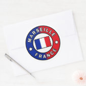 Marseille Frankrijk Ronde Sticker (Envelop)