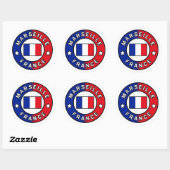 Marseille Frankrijk Ronde Sticker (Vel)