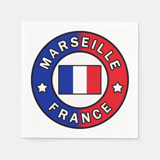 Marseille Frankrijk Servet (Voorkant)