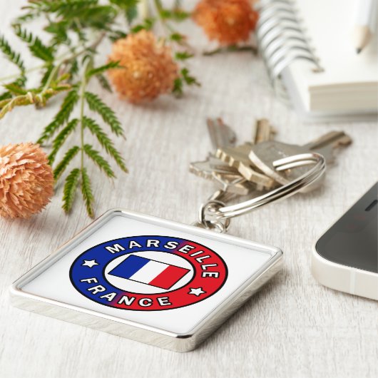 Marseille Frankrijk Sleutelhanger (Zijkant)