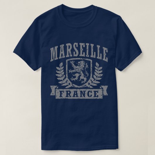Marseille Frankrijk T-shirt (Design voorkant)