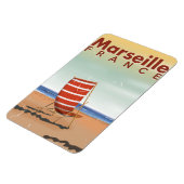 Marseille Frankrijk vintage reisposter Magneet (Linkerzijde)