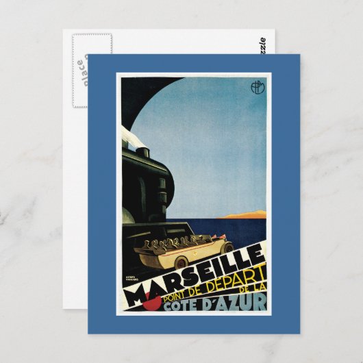 Marseille  Frans reisbureau Briefkaart (Voorkant / Achterkant)