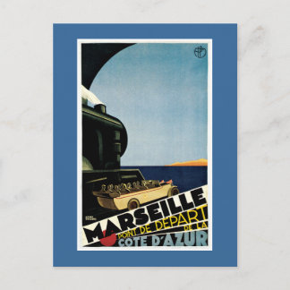 Marseille Frans reisbureau Briefkaart
