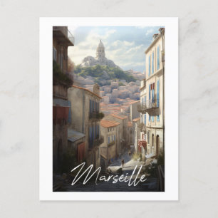 Marseille - illustratie briefkaart